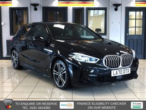 Used 2020 BLACK BMW 1 SERIES Hatchback 118i M Sport 1.5 Hatchback 5dr Petrol DCT Euro 6 (reg. 2020-12-31) for sale in Altrincham