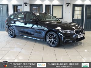 Used 2020 BLACK BMW 3 SERIES Estate 2.0 320d Sport Touring 5dr Diesel Manual Euro 6 (s/s) (190 ps) (reg. 2020-02-12) for sale in Altrincham