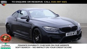 Used 2020 BLACK BMW M4 Coupe 3.0 BiTurbo GPF Competition Coupe 2dr Petrol DCT Euro 6 (s/s) (450 ps) (reg. 2020-03-02) for sale in Manchester