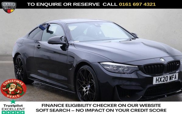 Used 2020 BLACK BMW M4 Coupe 3.0 BiTurbo GPF Competition Coupe 2dr Petrol DCT Euro 6 (s/s) (450 ps) (reg. 2020-03-02) for sale in Manchester
