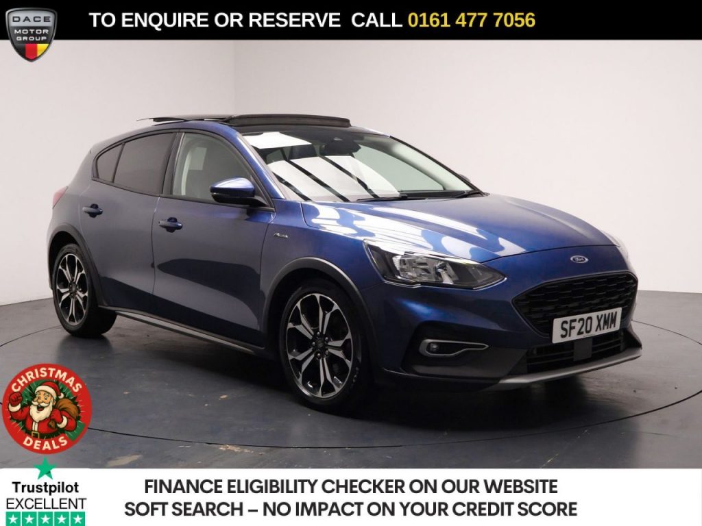 Used 2020 BLUE FORD FOCUS Hatchback 1.5 EcoBlue Active X Hatchback 5dr Diesel Auto Euro 6 (s/s) (120 ps) (reg. 2020-07-07) for sale in Stockport