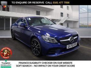 Used 2020 BLUE MERCEDES-BENZ C-CLASS Coupe 1.5 C200 MHEV AMG Line (Premium) Coupe 2dr Petrol G-Tronic+ Euro 6 (s/s) (198 ps) (reg. 2020-09-17) for sale in Stockport