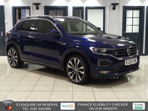 Used 2020 BLUE VOLKSWAGEN T-ROC SUV 1.5 TSI GPF EVO R-Line SUV 5dr Petrol DSG Euro 6 (s/s) (150 ps) (reg. 2020-07-31) for sale in Altrincham