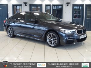 Used 2020 GREY BMW 5 SERIES Saloon 2.0 520i GPF M Sport Saloon 4dr Petrol Auto Euro 6 (s/s) (184 ps) (reg. 2020-01-27) for sale in Altrincham