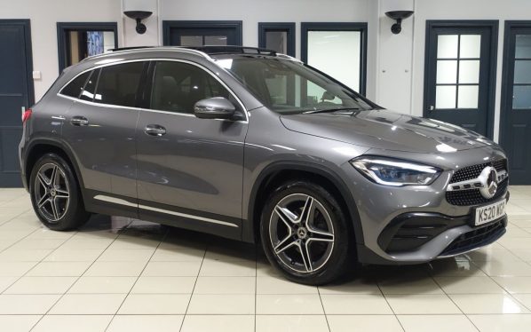 Used 2020 GREY MERCEDES-BENZ GLA SUV 2.0 GLA220d AMG Line (Premium Plus) SUV 5dr Diesel 8G-DCT 4MATIC Euro 6 (s/s) (190 ps) (reg. 2020-08-28) for sale in Altrincham