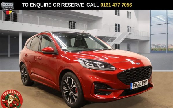 Used 2020 RED FORD KUGA SUV 2.5 EcoBoost Duratec 14.4kWh ST-Line X First Edition SUV 5dr Petrol Plug-in Hybrid CVT Euro 6 (s/s) (225 ps) (reg. 2020-05-19) for sale in Stockport