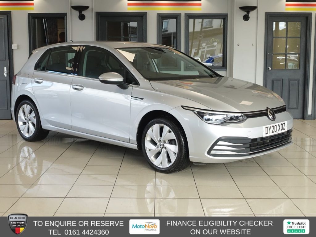 Used 2020 SILVER VOLKSWAGEN GOLF Hatchback 1.5 eTSI MHEV Style Hatchback 5dr Petrol Hybrid DSG Euro 6 (s/s) (150 ps) (reg. 2020-06-10) for sale in Altrincham