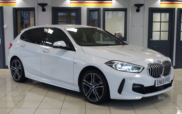 Used 2020 WHITE BMW 1 SERIES Hatchback 1.5 116d M Sport Hatchback 5dr Diesel DCT Euro 6 (s/s) (116 ps) (reg. 2020-02-24) for sale in Altrincham