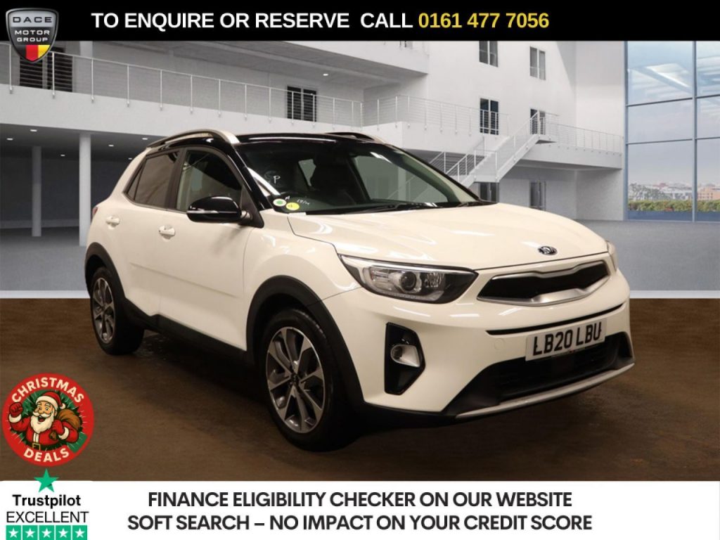 Used 2020 WHITE KIA STONIC SUV 1.0 T-GDi 4 SUV 5dr Petrol Manual Euro 6 (s/s) (118 bhp) (reg. 2020-07-30) for sale in Stockport