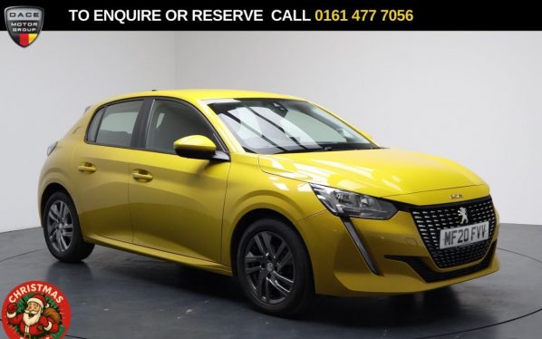 Used 2020 YELLOW PEUGEOT 208 Hatchback 1.2 PureTech Active Premium Hatchback 5dr Petrol Manual Euro 6 (s/s) (75 ps) (reg. 2020-06-20) for sale in Stockport