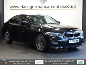 Used 2021 BLACK BMW 3 SERIES Saloon 2.0 318i M Sport Saloon 4dr Petrol Auto Euro 6 (s/s) (156 ps) (reg. 2021-10-25) for sale in Altrincham
