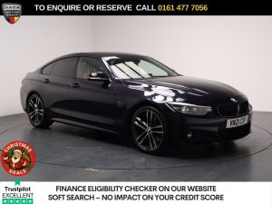 Used 2021 BLACK BMW 4 SERIES GRAN COUPE Hatchback 2.0 420i GPF M Sport Hatchback 5dr Petrol Auto Euro 6 (s/s) (184 ps) (reg. 2021-05-12) for sale in Stockport