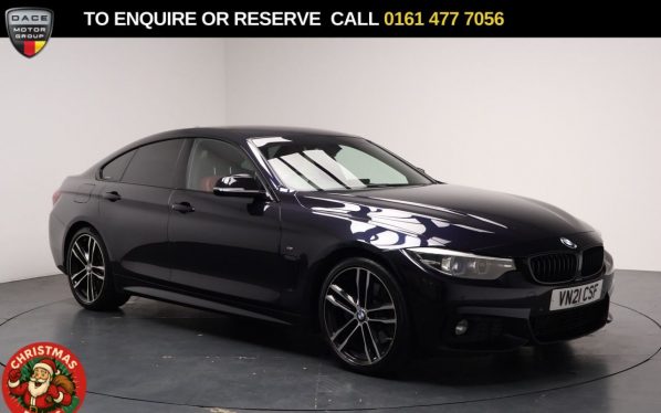 Used 2021 BLACK BMW 4 SERIES GRAN COUPE Hatchback 2.0 420i GPF M Sport Hatchback 5dr Petrol Auto Euro 6 (s/s) (184 ps) (reg. 2021-05-12) for sale in Stockport