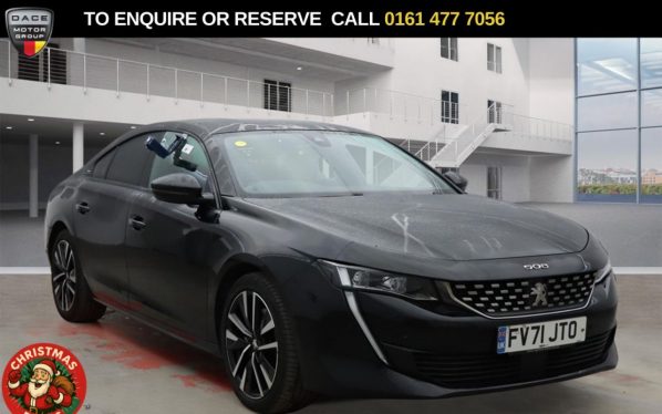 Used 2021 BLACK PEUGEOT 508 Hatchback 1.6 11.8kWh GT Premium Fastback 5dr Petrol Plug-in Hybrid e-EAT Euro 6 (s/s) (225 ps) (reg. 2021-11-18) for sale in Stockport