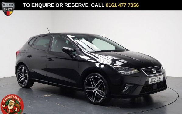 Used 2021 BLACK SEAT IBIZA Hatchback 1.0 TSI FR Sport Hatchback 5dr Petrol Manual Euro 6 (s/s) (110 ps) (reg. 2021-07-20) for sale in Stockport