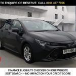 Used 2021 BLACK TOYOTA COROLLA Hatchback 1.8 VVT-h GPF Icon Tech Hatchback 5dr Petrol Hybrid CVT Euro 6 (s/s) (122 ps) (reg. 2021-12-09) for sale in Stockport