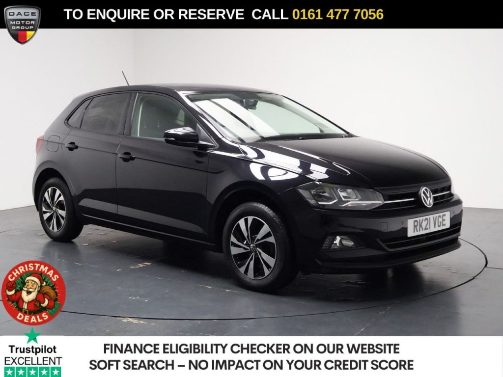 Used 2021 BLACK VOLKSWAGEN POLO Hatchback 1.0 TSI Match Hatchback 5dr Petrol Manual Euro 6 (s/s) (95 ps) (reg. 2021-08-31) for sale in Stockport