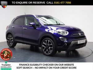 Used 2021 BLUE FIAT 500X SUV 1.3 FireFly Turbo Cross SUV 5dr Petrol DCT Euro 6 (s/s) (150 ps) (reg. 2021-12-31) for sale in Stockport