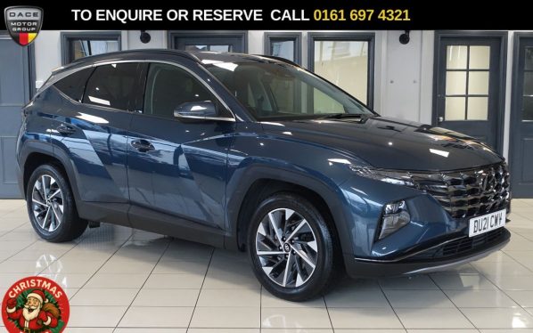 Used 2021 BLUE HYUNDAI TUCSON SUV 1.6 T-GDi Premium SUV 5dr Petrol Manual Euro 6 (s/s) (150 ps) (reg. 2021-05-31) for sale in Manchester