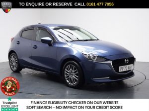 Used 2021 BLUE MAZDA MAZDA2 Hatchback 1.5 SKYACTIV-G MHEV Sport Nav Hatchback 5dr Petrol Manual Euro 6 (s/s) (90 ps) (reg. 2021-01-29) for sale in Stockport