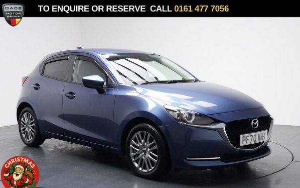 Used 2021 BLUE MAZDA MAZDA2 Hatchback 1.5 SKYACTIV-G MHEV Sport Nav Hatchback 5dr Petrol Manual Euro 6 (s/s) (90 ps) (reg. 2021-01-29) for sale in Stockport