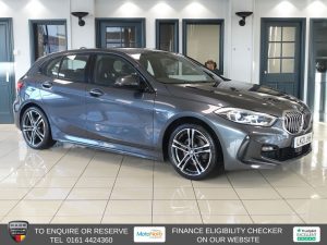 Used 2021 GREY BMW 1 SERIES Hatchback 1.5 118i M Sport (LCP) Hatchback 5dr Petrol DCT Euro 6 (s/s) (136 ps) (reg. 2021-03-12) for sale in Altrincham