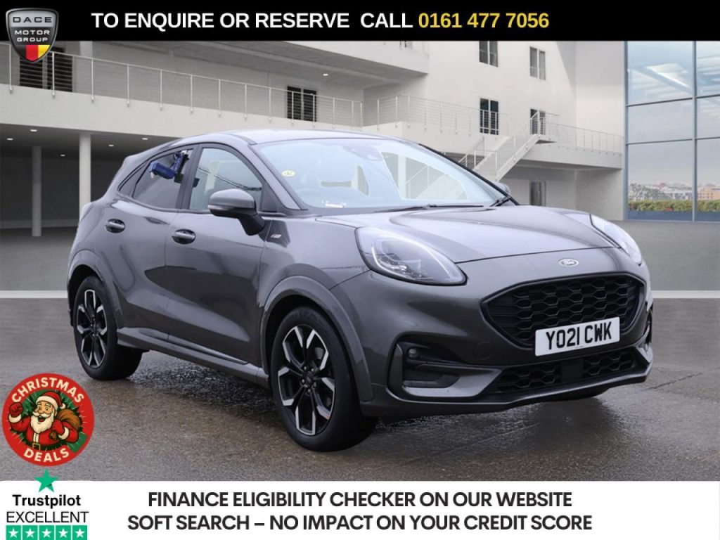 Used 2021 GREY FORD PUMA SUV 1.0T EcoBoost MHEV ST-Line X SUV 5dr Petrol Manual Euro 6 (s/s) (125 ps) (reg. 2021-06-30) for sale in Stockport