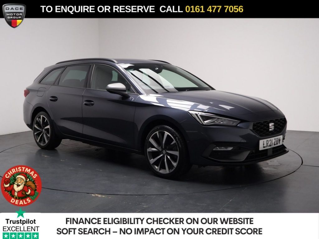 Used 2021 GREY SEAT LEON Estate 1.4 eHybrid 12.8kWh FR Sport Estate 5dr Petrol Plug-in Hybrid DSG Euro 6 (s/s) (204 ps) (reg. 2021-04-09) for sale in Stockport