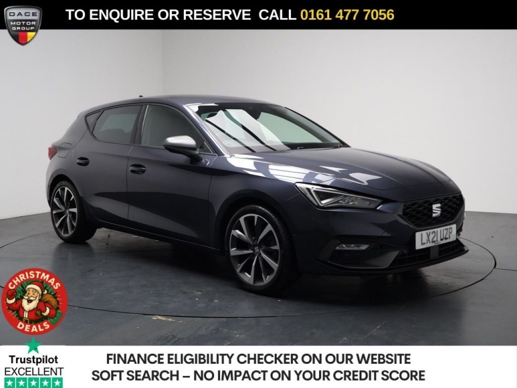 Used 2021 GREY SEAT LEON Hatchback 1.5 TSI EVO FR Sport Hatchback 5dr Petrol Manual Euro 6 (s/s) (130 ps) (reg. 2021-03-03) for sale in Stockport