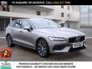 Used 2021 GREY VOLVO V60 Estate 2.0 B3 MHEV Momentum Estate 5dr Petrol Hybrid DCT Auto Euro 6 (s/s) (163 ps) (reg. 2021-11-22) for sale in Stockport