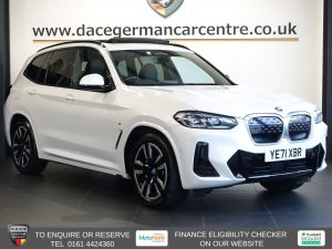 Used 2021 WHITE BMW IX3 SUV 80kWh M Sport SUV 5dr Electric Auto (286 ps) (reg. 2021-11-26) for sale in Altrincham