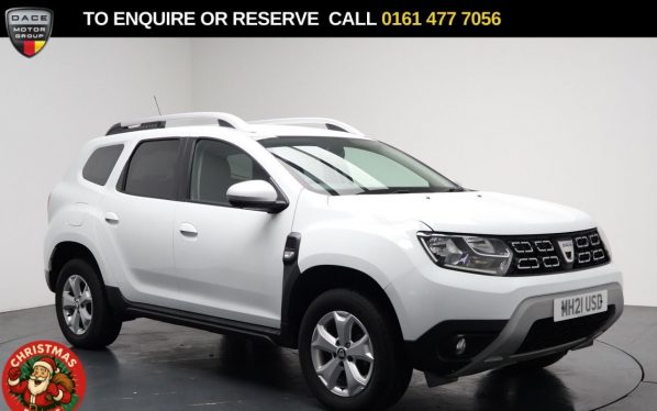 Used 2021 WHITE DACIA DUSTER SUV 1.0 TCe Comfort SUV 5dr Petrol Manual Euro 6 (s/s) (90 ps) (reg. 2021-07-30) for sale in Stockport