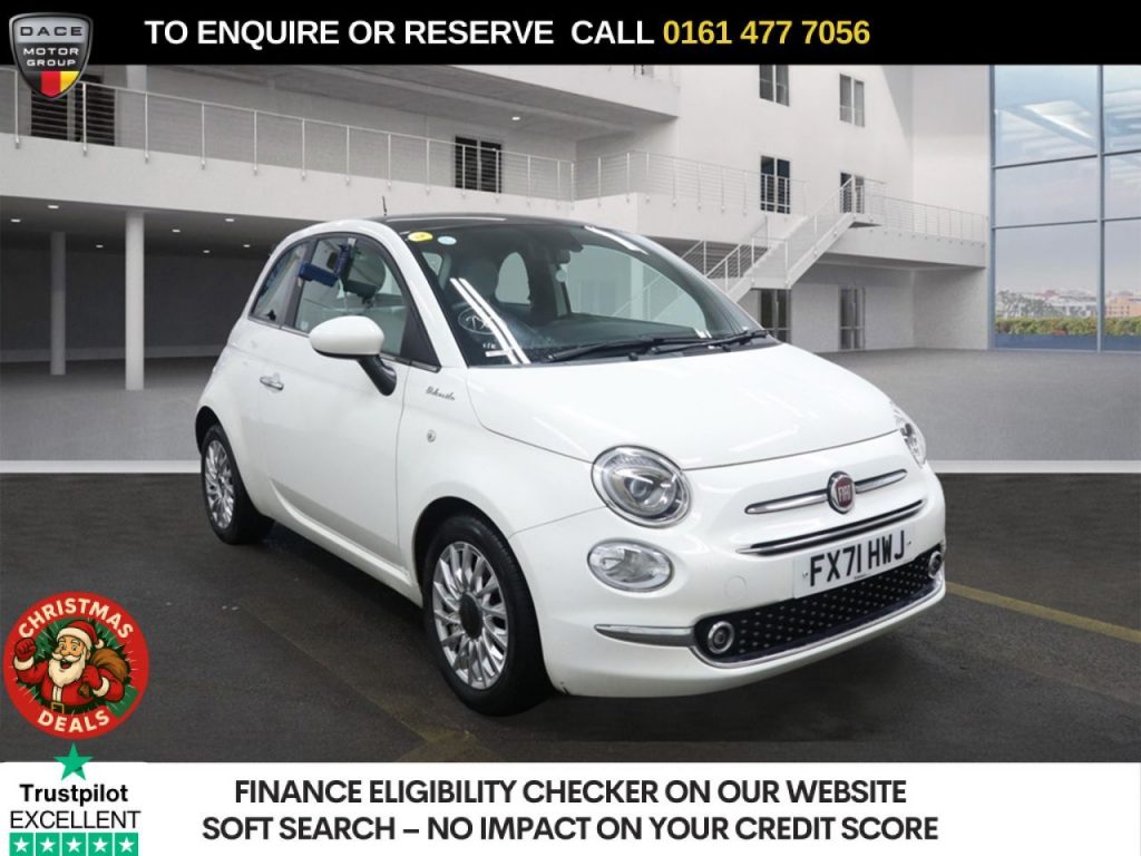 Used 2021 WHITE FIAT 500 Hatchback 1.0 MHEV Dolcevita Hatchback 3dr Petrol Manual Euro 6 (s/s) (70 bhp) (reg. 2021-11-30) for sale in Stockport