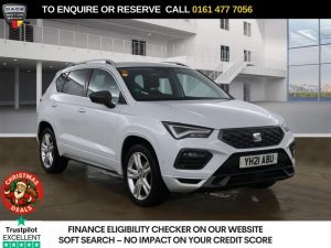 Used 2021 WHITE SEAT ATECA SUV 1.5 TSI EVO FR SUV 5dr Petrol DSG Euro 6 (s/s) (150 ps) (reg. 2021-03-12) for sale in Stockport