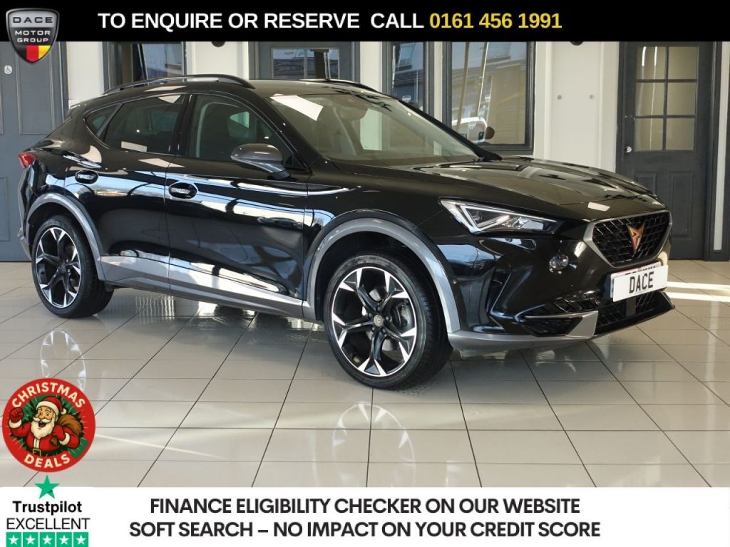 Used 2022 BLACK CUPRA FORMENTOR SUV 1.5 TSI V2 SUV 5dr Petrol DSG Euro 6 (s/s) (150 ps) (reg. 2022-06-21) for sale in Stockport