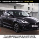 Used 2022 BLACK SUZUKI SWIFT Hatchback 1.4 Boosterjet MHEV Sport Hatchback 5dr Petrol Hybrid Manual Euro 6 (s/s) (129 ps) (reg. 2022-11-11) for sale in Stockport