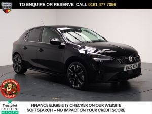 Used 2022 BLACK VAUXHALL Corsa Electric Hatchback 50kWh Elite Premium Hatchback 5dr Electric Auto (136 ps) (reg. 2022-05-12) for sale in Stockport