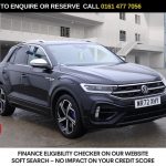 Used 2022 BLACK VOLKSWAGEN T-ROC SUV 2.0 TSI R SUV 5dr Petrol DSG 4Motion Euro 6 (s/s) (300 ps) (reg. 2022-10-31) for sale in Stockport