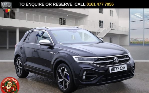 Used 2022 BLACK VOLKSWAGEN T-ROC SUV 2.0 TSI R SUV 5dr Petrol DSG 4Motion Euro 6 (s/s) (300 ps) (reg. 2022-10-31) for sale in Stockport