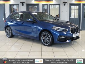 Used 2022 BLUE BMW 1 SERIES Hatchback 1.5 116d Sport (LCP) Hatchback 5dr Diesel Manual Euro 6 (s/s) (116 ps) (reg. 2022-01-17) for sale in Altrincham