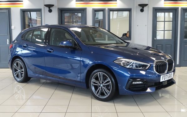 Used 2022 BLUE BMW 1 SERIES Hatchback 1.5 116d Sport (LCP) Hatchback 5dr Diesel Manual Euro 6 (s/s) (116 ps) (reg. 2022-01-17) for sale in Altrincham