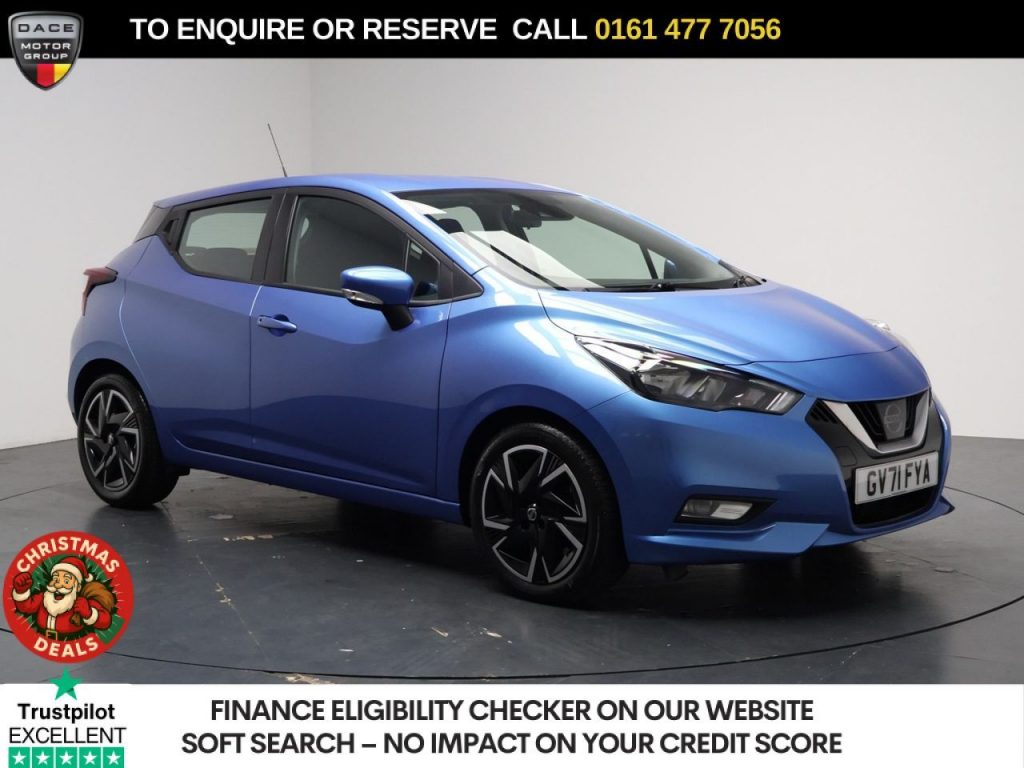 Used 2022 BLUE NISSAN MICRA Hatchback 1.0 IG-T Acenta Hatchback 5dr Petrol Manual Euro 6 (s/s) (92 ps) (reg. 2022-01-31) for sale in Stockport
