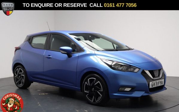 Used 2022 BLUE NISSAN MICRA Hatchback 1.0 IG-T Acenta Hatchback 5dr Petrol Manual Euro 6 (s/s) (92 ps) (reg. 2022-01-31) for sale in Stockport