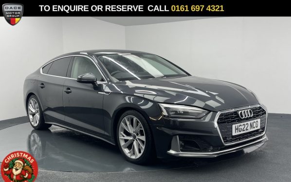 Used 2022 GREY AUDI A5 Hatchback 2.0 TFSI 35 Sport Sportback 5dr Petrol S Tronic Euro 6 (s/s) (150 ps) (reg. 2022-06-30) for sale in Manchester