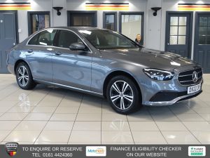 Used 2022 GREY MERCEDES-BENZ E-CLASS Saloon 2.0 E200h MHEV Sport Saloon 4dr Petrol Hybrid G-Tronic+ Euro 6 (s/s) (211 ps) (reg. 2022-06-01) for sale in Altrincham