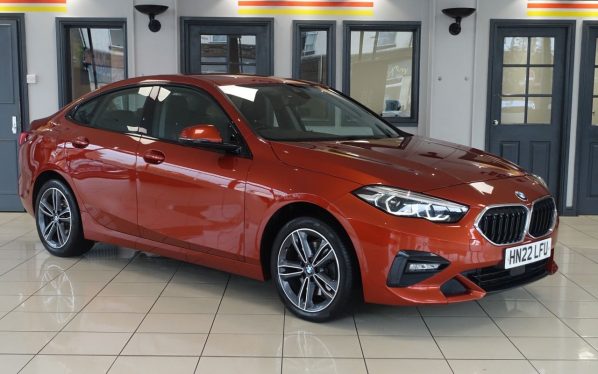 Used 2022 ORANGE BMW 2 SERIES GRAN COUPE Saloon 1.5 218i Sport (LCP) Saloon 4dr Petrol DCT Euro 6 (s/s) (136 ps) (reg. 2022-04-22) for sale in Altrincham