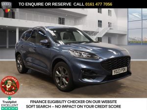 Used 2023 BLUE FORD KUGA SUV 2.5 Duratec 14.4kWh ST-Line Edition SUV 5dr Petrol Plug-in Hybrid CVT Euro 6 (s/s) (225 ps) (reg. 2023-08-01) for sale in Stockport