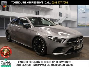 Used 2023 GREY MERCEDES-BENZ A-CLASS Hatchback 1.3 A180 AMG Line Night Edition (Premium Plus) Hatchback 5dr Petrol 7G-DCT Euro 6 (s/s) (136 ps) (reg. 2023-02-16) for sale in Stockport