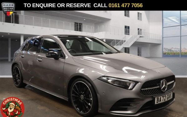 Used 2023 GREY MERCEDES-BENZ A-CLASS Hatchback 1.3 A180 AMG Line Night Edition (Premium Plus) Hatchback 5dr Petrol 7G-DCT Euro 6 (s/s) (136 ps) (reg. 2023-02-16) for sale in Stockport
