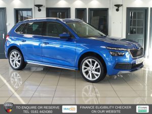 Used 2024 BLUE SKODA KAMIQ SUV 1.5 TSI ACT SE L Executive SUV 5dr Petrol DSG Euro 6 (s/s) (150 ps) (reg. 2024-01-20) for sale in Altrincham
